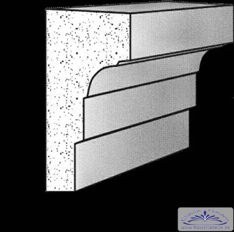 Styroporstuck Stufenprofil für die Fassaden Gestalung