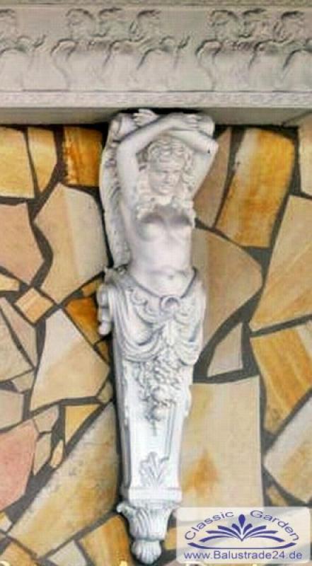 Wandkonsolen Karyatiden Wandfiguren Balkonstützen Kaminumrandung Balkonwinkel Skulpturen Galionsfiguren Fassadenstuck