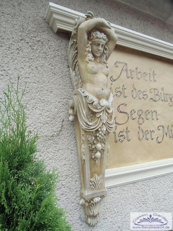 Wandkonsolen Karyatiden Wandfiguren Balkonstützen Kaminumrandung Balkonwinkel Skulpturen Galionsfiguren Fassadenstuck