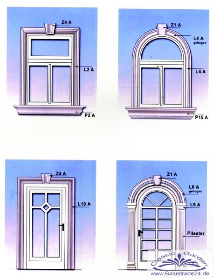 Beispiele mit Fensterstuck Leisten