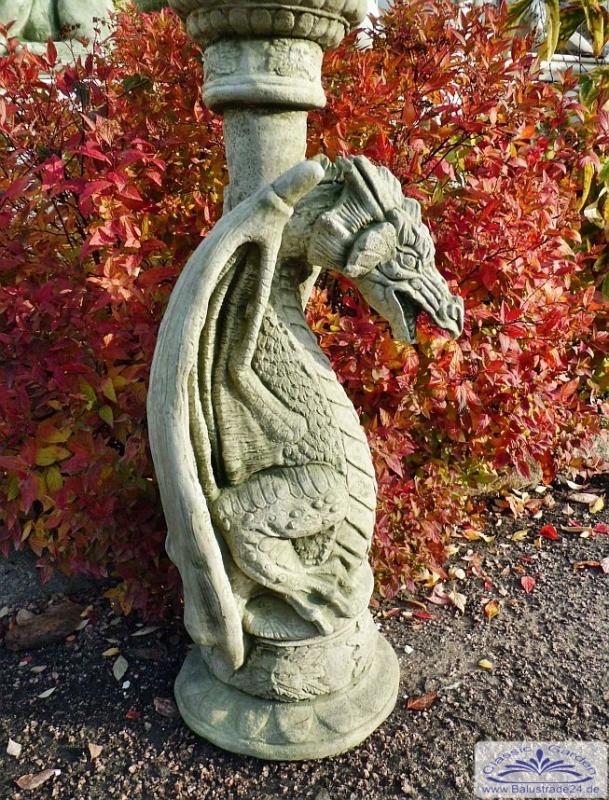 Mauerwächter Torfigur Drachen