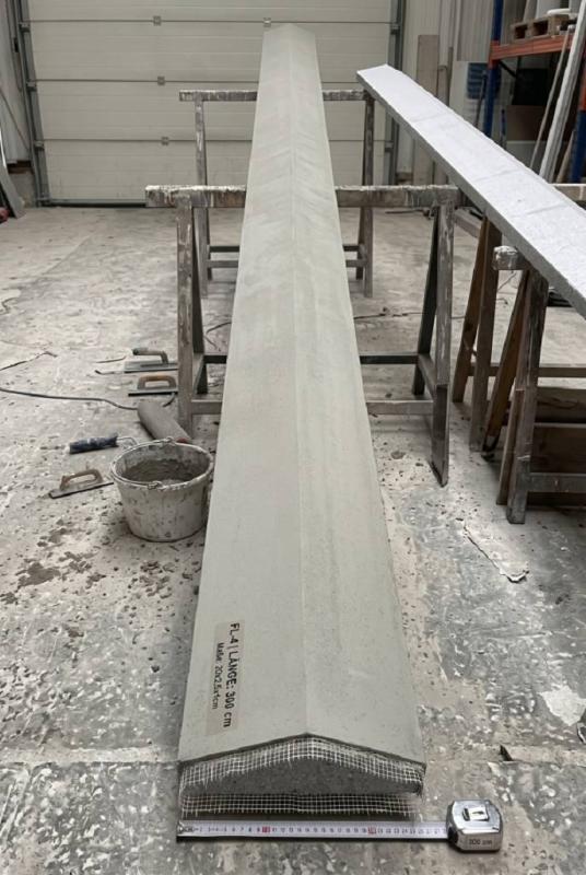 Fassadenstuck Architektur Profil Styropor Fassadenverkleidung moderne Wandpaneele 20cm FL-4