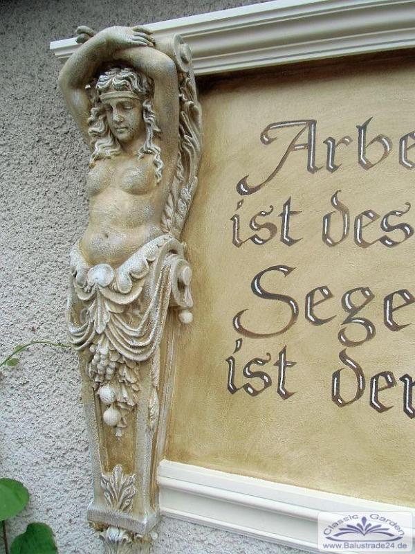 Wandkonsolen Karyatiden Wandfiguren Balkonstützen Kaminumrandung Balkonwinkel Skulpturen Galionsfiguren Fassadenstuck