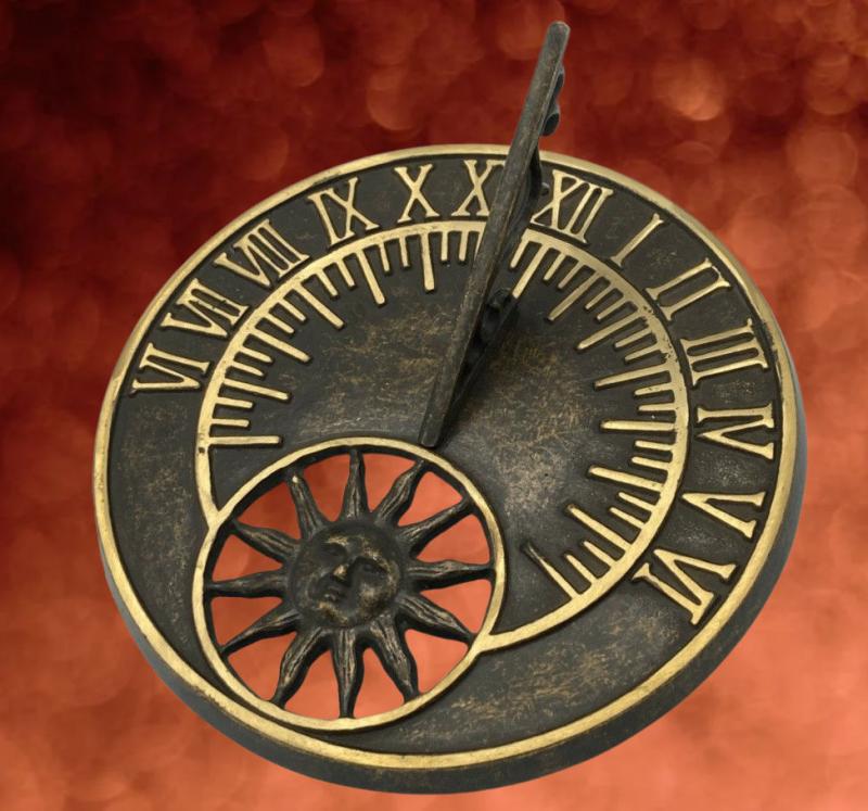 Garten Sonnenuhr für Sockel Säule