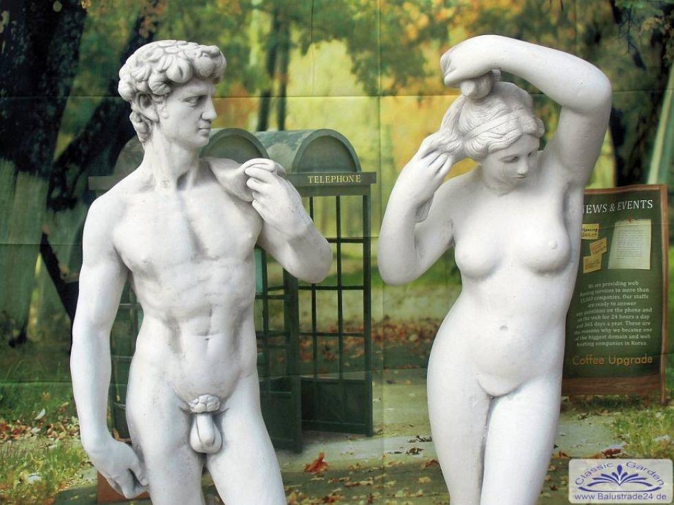 Gartenfigur Venus und David