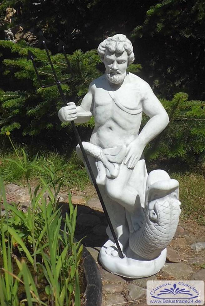 Brunnenfigur Neptun mit Dreizack