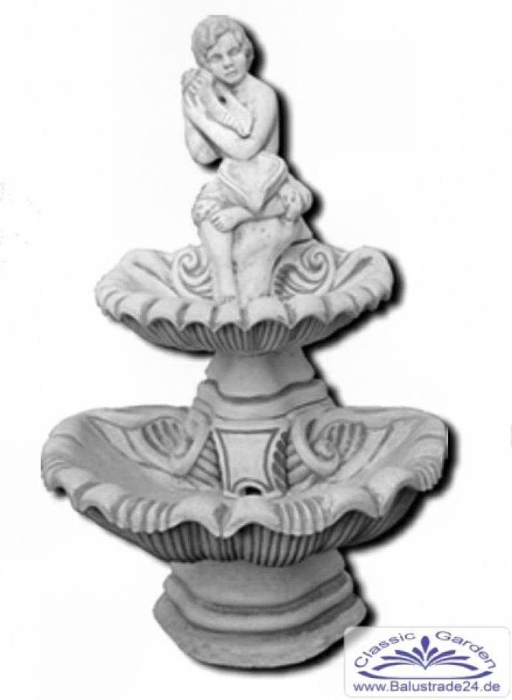 wandbrunnen mit figur