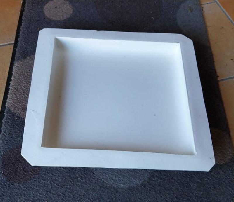 Giessform Pfeiler Abdeckplatten Betonplatten Form stabile GFK Polyester Kunststoff 35x35cm
