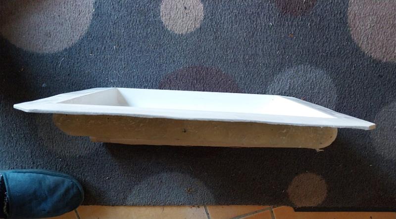 Giessform Pfeiler Abdeckplatten Betonplatten Form stabile GFK Polyester Kunststoff 35x35cm