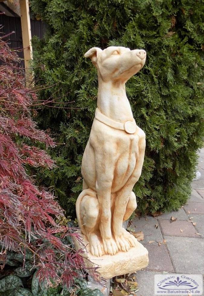 Hunde Gartenfigur aus Beton