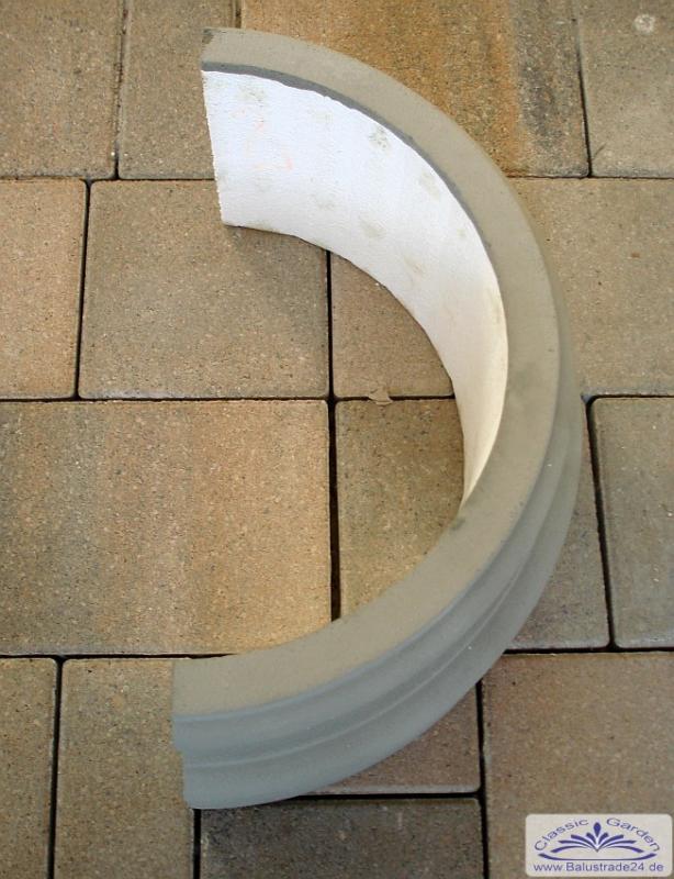 Kapitell Sockel Basis Halbschale für 100cm runde Säulen Verkleidung Profilring KBA100cm