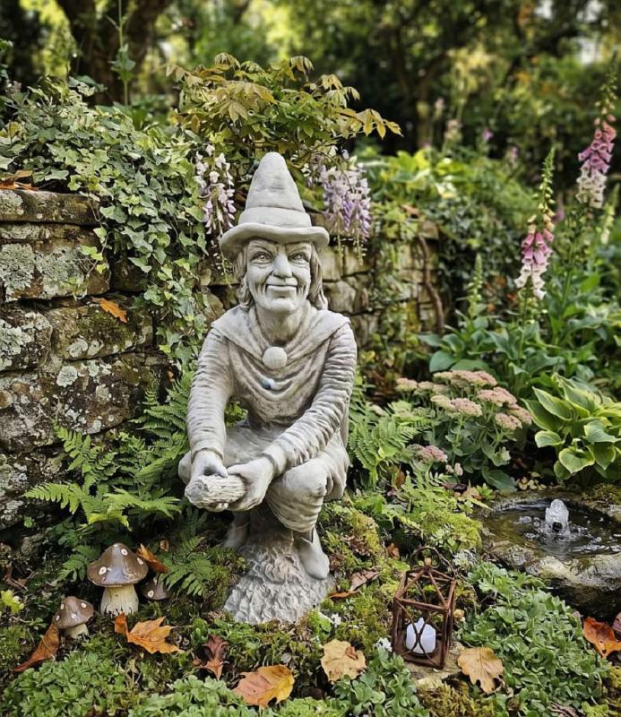 Amüsante Hexen Garten Figur
