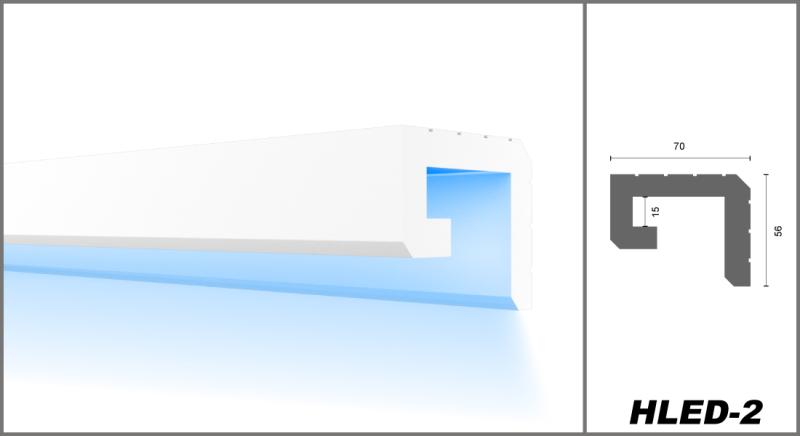 HLED-2 LED Profilleisten XPS Styropor
