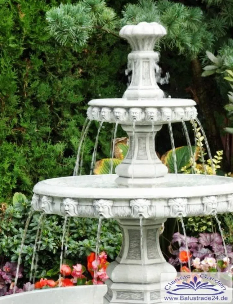 Gartenbrunnen mit Brunnebecken