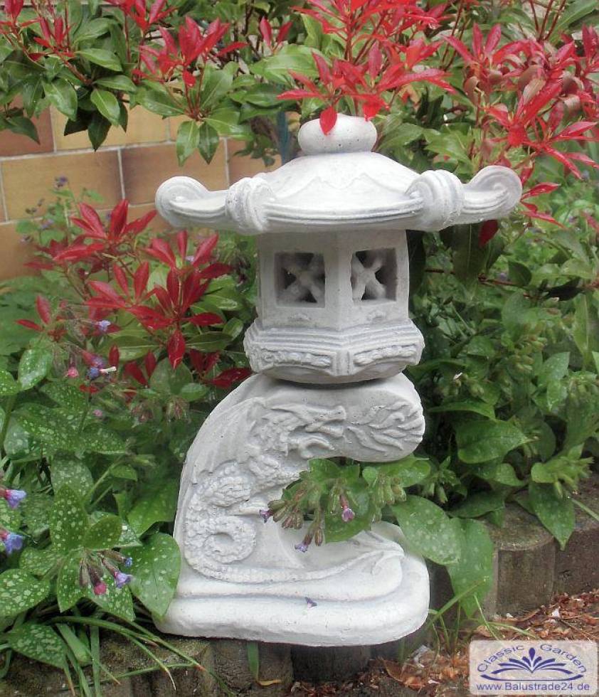 Feng Shui Steinguss Steinlaterne 66 cm Japan Lampe Park & Gartendekoration 