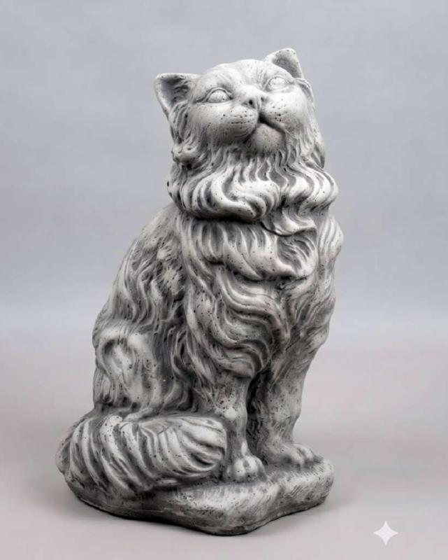 Katzenfigur aus Beton Werkstein