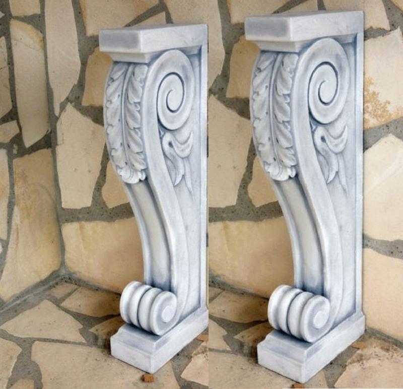 Wand Zierkonsolen für Kamin Einfassung