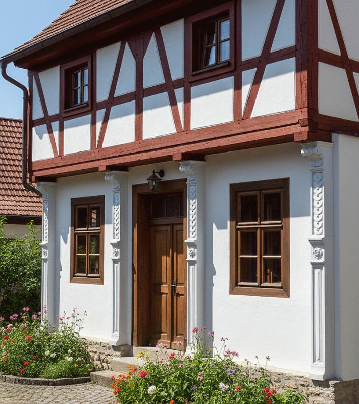 Haus Wandsäule Fassaden Stuck Lisenen Säule 280cm