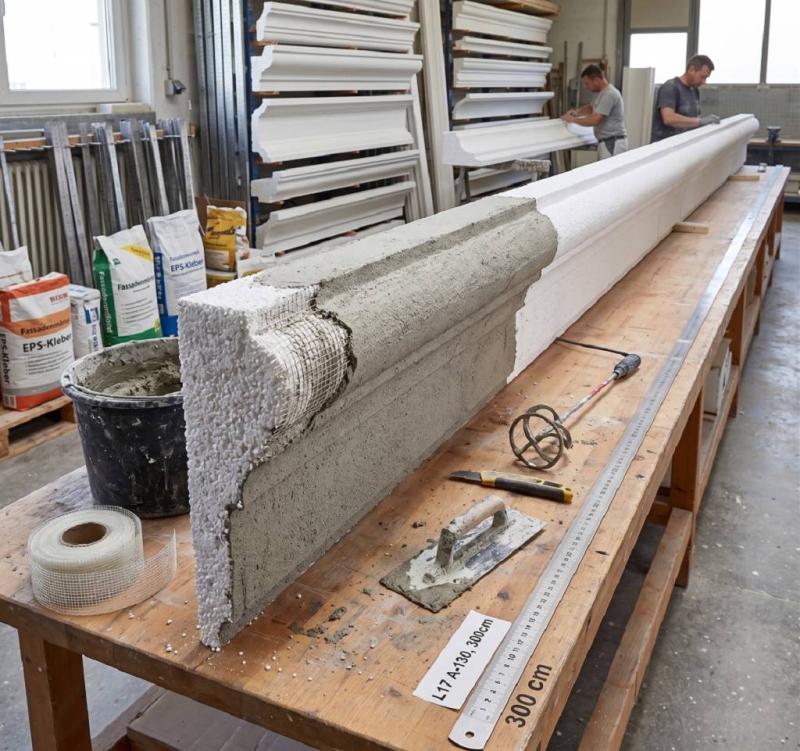 Fassaden Leiste Außen Styroporstuck Profile L17A