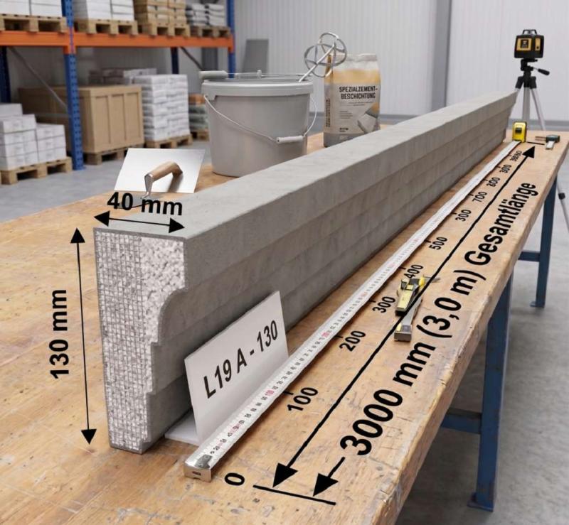 Fassadenstuck Zierleisten Baudekor Styroporstuck Profile Fassadenprofile 200mm 300cm L16A-200