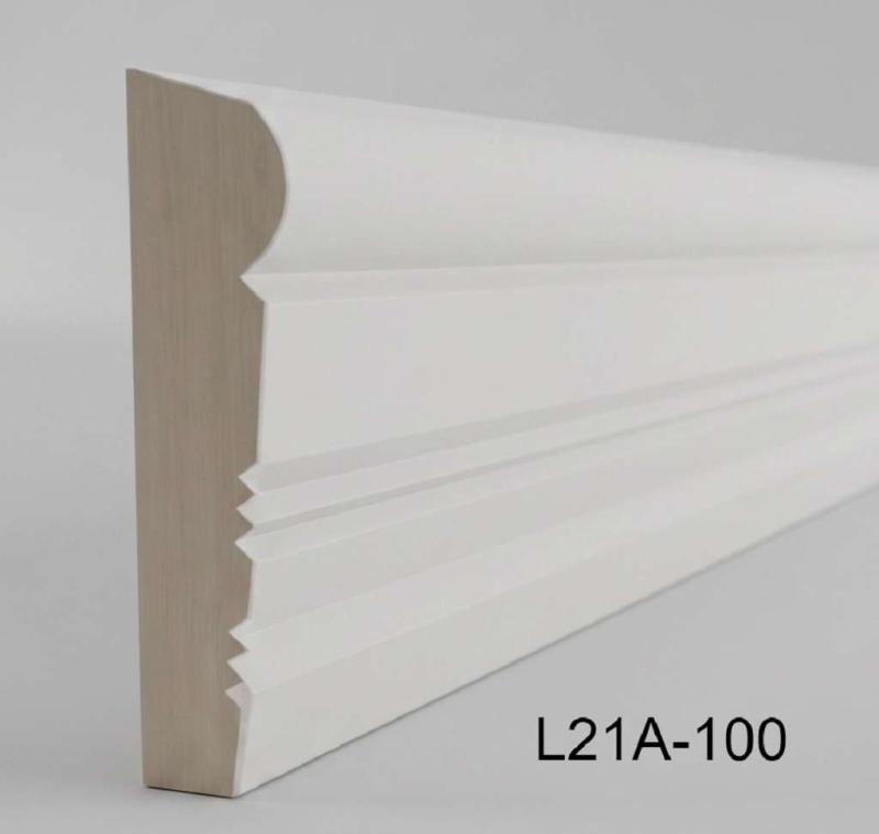Fassadenstuck Profil Leiste Styroporstuck Fassadenprofil 100x25mm 300cm L21A-100