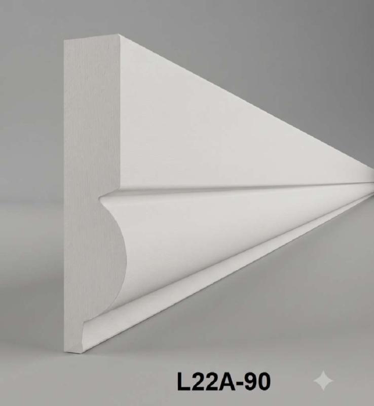 Fassadenstuck Styroporstuck Rahmenleisten Profile Fassadenleisten Stuckprofile 76x22mm 300cm L22A