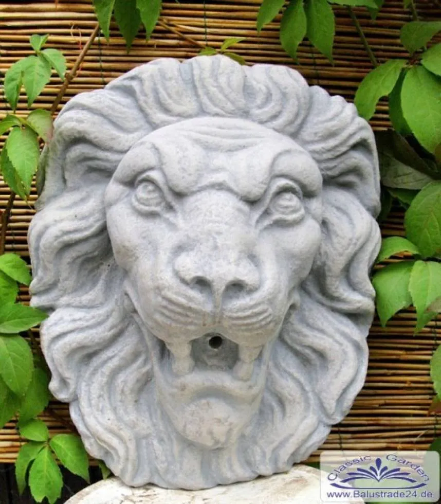 Löwenkopf relief platte