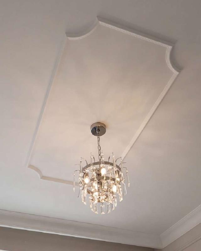 Gipsstuck Profil flache Leiste für Wand- und Deckenspiegel Rahmen 40mmx20mm LP-24