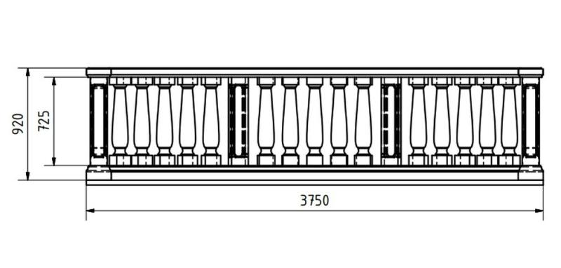 CAD-Planung ihrer Balustrade mit 3D Visualisierung des Balkon Balustradengeländer