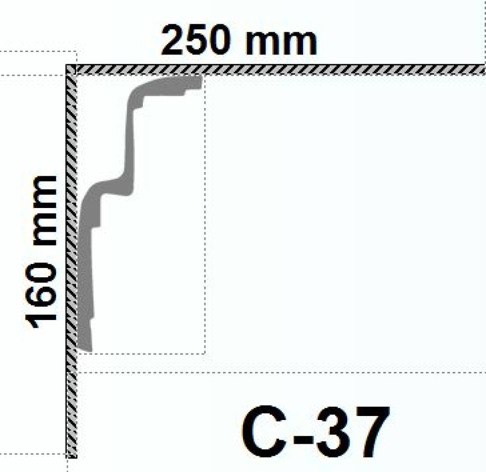 maßskizze c-37 stufenprofil