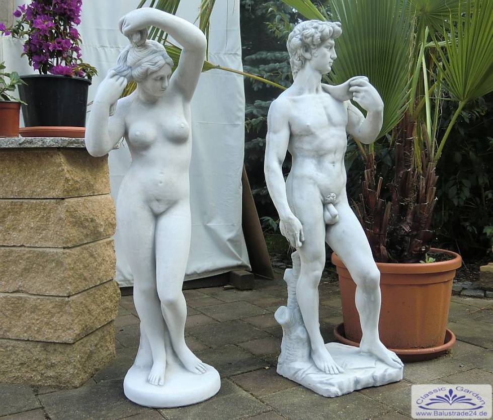 Skulptur Venus und David