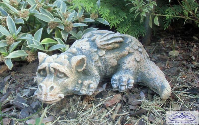 Drachen Gartenfigur Drache