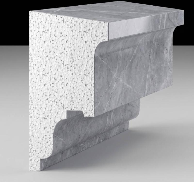 Styroporstuck Fenstergesims Profilleisten Fensterbank Fassadenstuck P13A