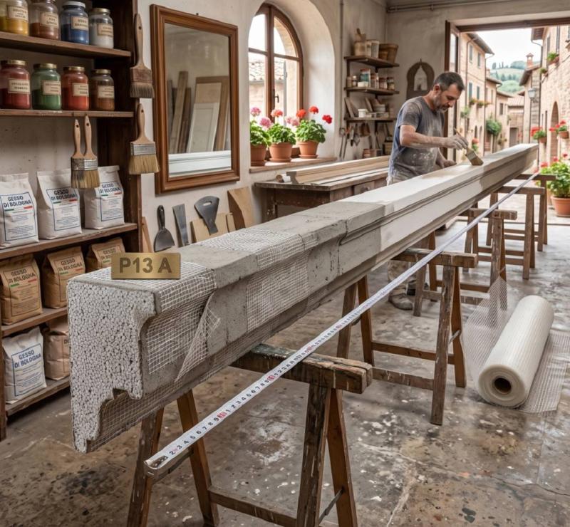 Styroporstuck Fenstergesims Profilleisten Fensterbank Fassadenstuck P13A