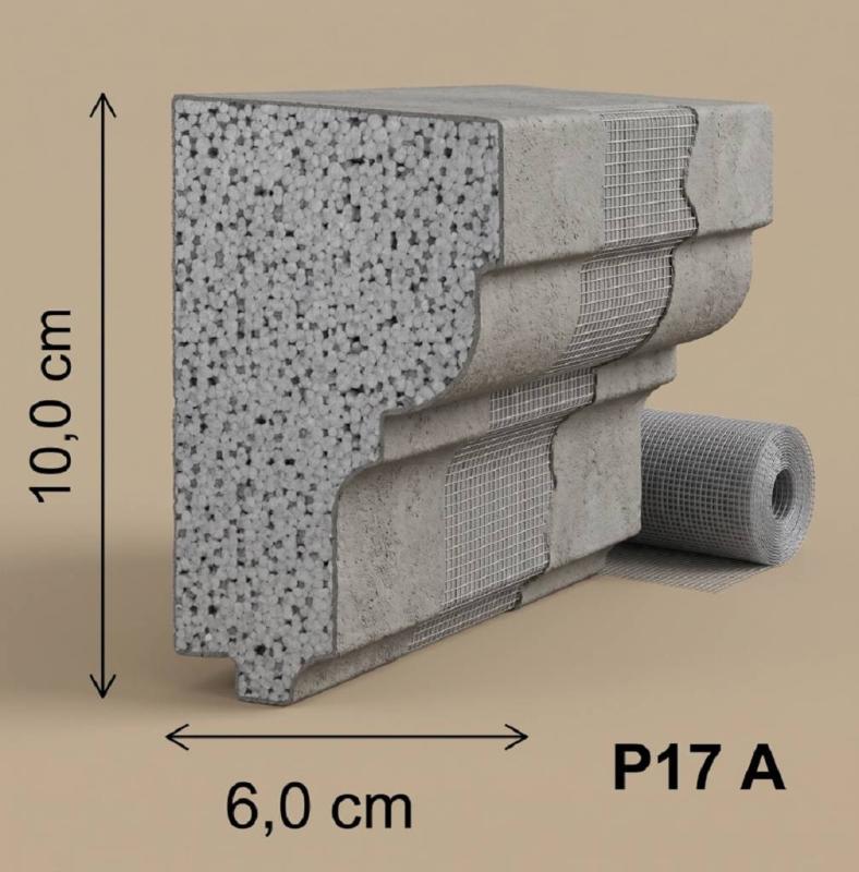 Fassadenstuck Fensterbekrönung Profile Styroporstuck Fensterstuck Leisten P17A