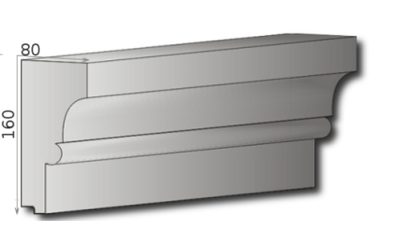 Fassaden Zierstuck Bauprofile Styroporstuck Leisten 140x60 oder 160x80mm 300cm P19A