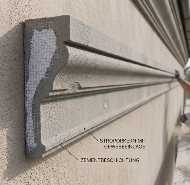 Styroporstuck Profile Fassadenstuck Dekoration Zierstuck Leisten P6A