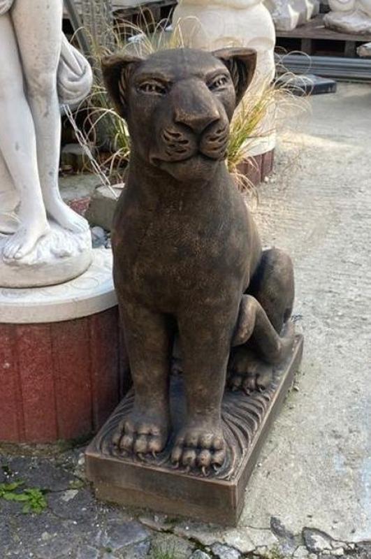 Panther in Farbe Bronze patiniert