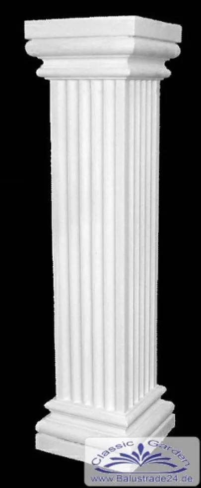Quadratische Styroporsäulen gerilte 33cm Halbschalen Verkleidung  300cm-günstig bestellen