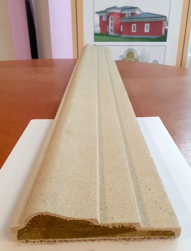 Fenster Gesims Fassadenstuck Profil | Brandschutz Zierleisten Steinwolle Basis 125cm