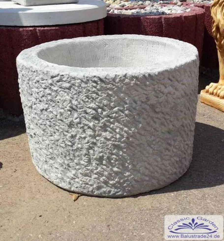 sandstein pflanzkasten rund aus beton