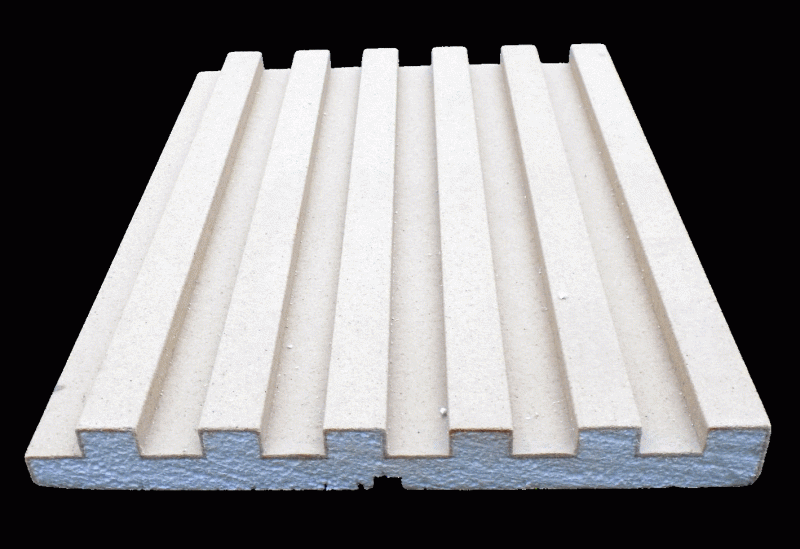 Lamellen Fassadenverkleidung Styropor Wanverkleidung Akustikpaneele für Aussen 30cm breit FL-2