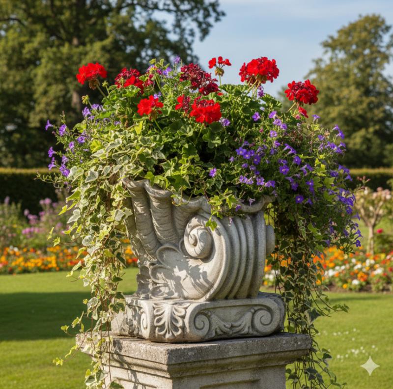 Muschel Garten Pflanzkübel