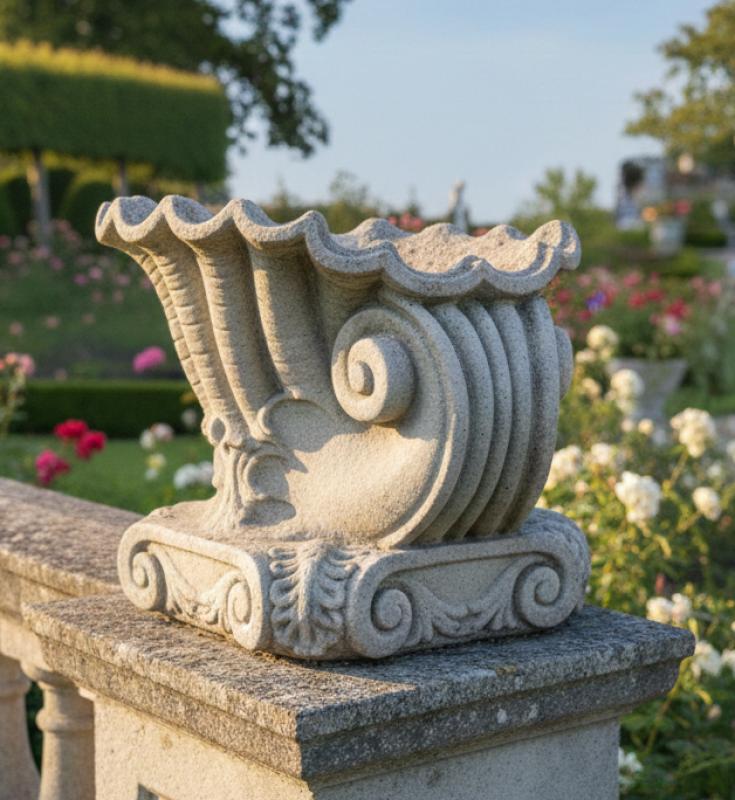 Muschel Dekor Garten Deko Element