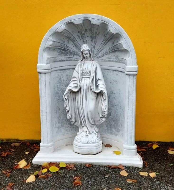 Wandnische für Außen Haus Giebel Fassadenstuck Element für heiligen Schrein Nische 95cm 102kg