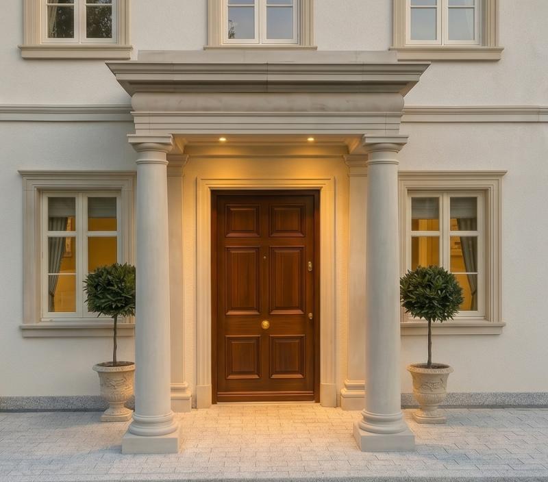 Styroporsäule 20cm runde glatte Halbschale zur Säulenverkleidung SA25G
