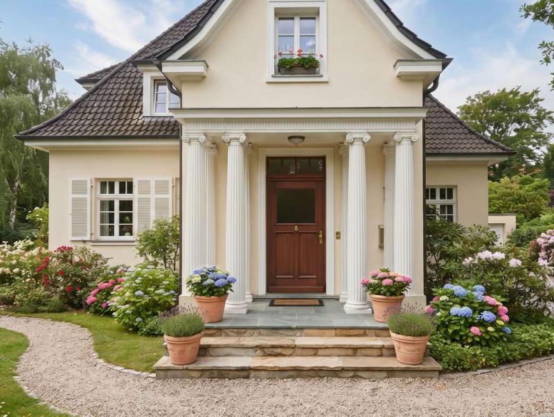Leichte Styropor Säulen kannelierte Haud Eingang Dekoration