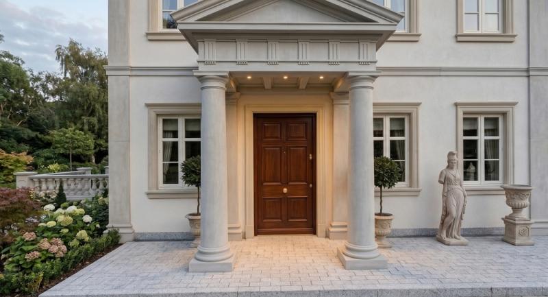 Styroporsäule 30cm runde glatte Halbschale zur Säulenverkleidung SA30G