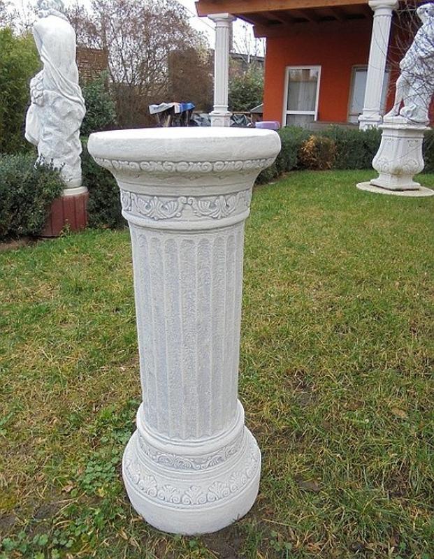 Garten Sonnenuhr auf Dekosäule Gartendekoration 135cm 88kg