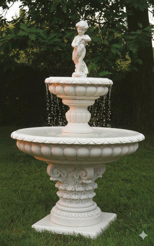 2 Schalen Garten Springbunnen